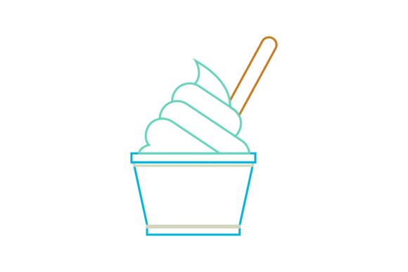 Color Line Ice Cream Cup