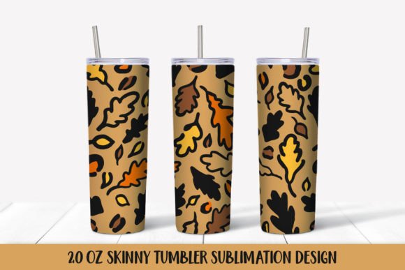 Colorful Fall Leaves Tumbler Wrap