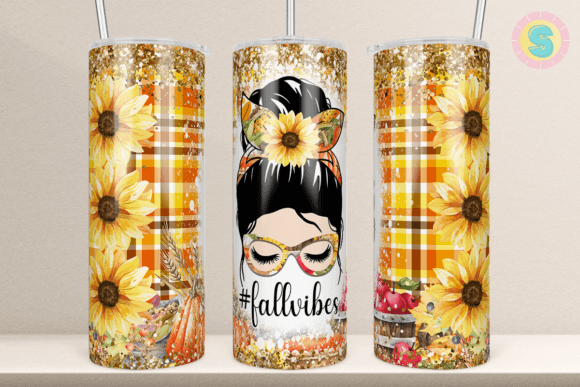 Fall Sunflower 20Oz Tumbler Wrap