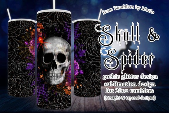 Halloween Gothic Skull 20oz Tumbler