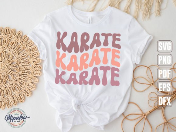 Karate SVG, Wavy Text