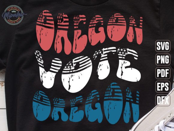Oregon Vote State Vintage SVG Sublimatio