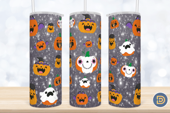 Pumpkin Halloween 20Oz Tumbler Wrap