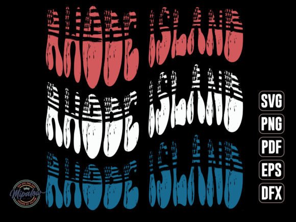 Rhode Island State Vintage SVG Sublimati