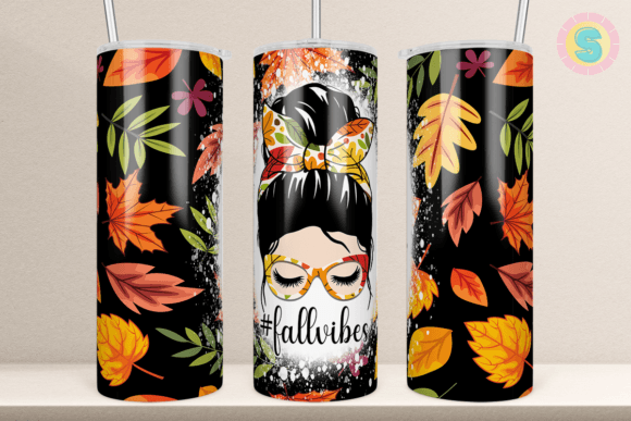 SEAMLESS Fall Vibes 20Oz Tumbler Wrap