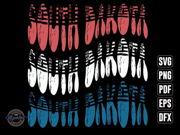 South Dakota State Vintage SVG Sublimati